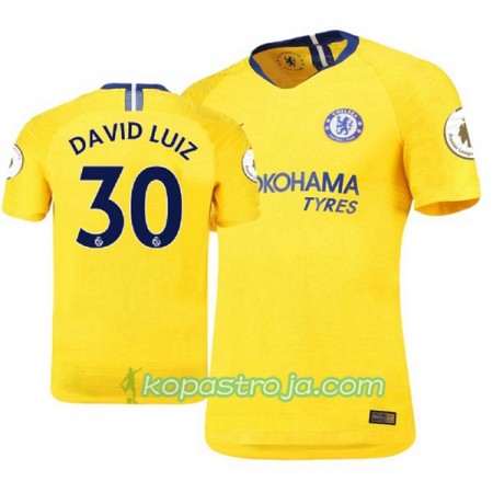 Billiga Fotbollströjor Chelsea David Luiz 30 Borta tröja 2018/19 Kortärmad